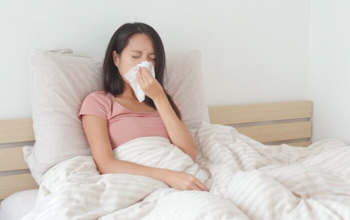 does sneezing mean you are getting better