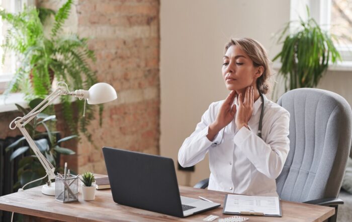 Showing How To Find Lymph Nodes