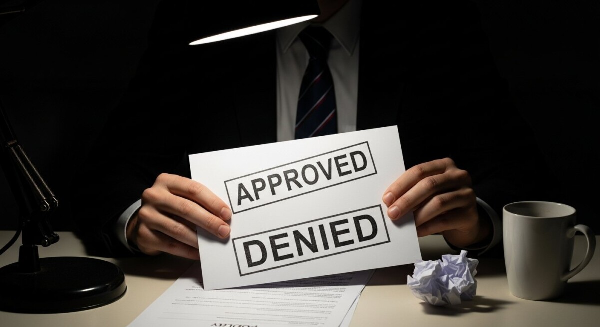What happens if your insurance claim is rejected after approval?