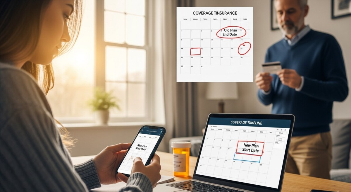 Can you still use insurance while switching plans USA